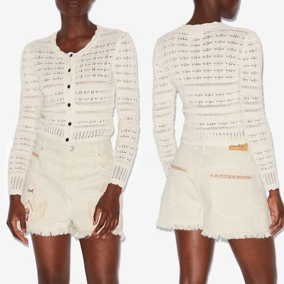 Isabel Marant Ajaline Cardigan in Ecru 38/6 - Picture 8 of 10